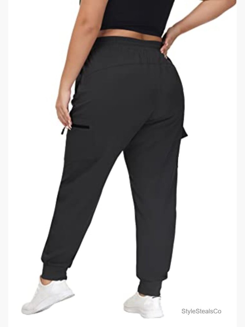 Plus Size Hiking Cargo Joggers Lightweight Quick Dry Athletic Pants Zipper - Picture 4 of 6